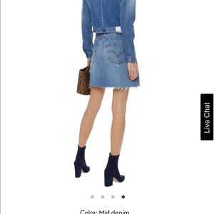 Redone Levi’s Denim Skirt Sz 29